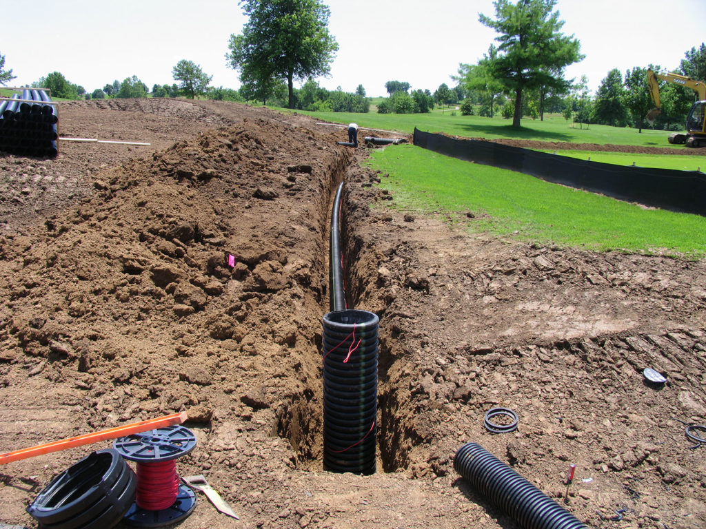 golf course drainage system