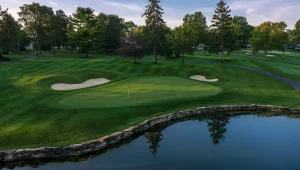 country club golf green