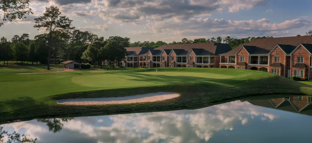 country club golf green